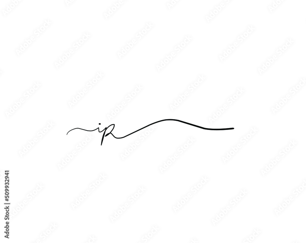 iR initial handwriting logo vector iR initial handwriting logo vector