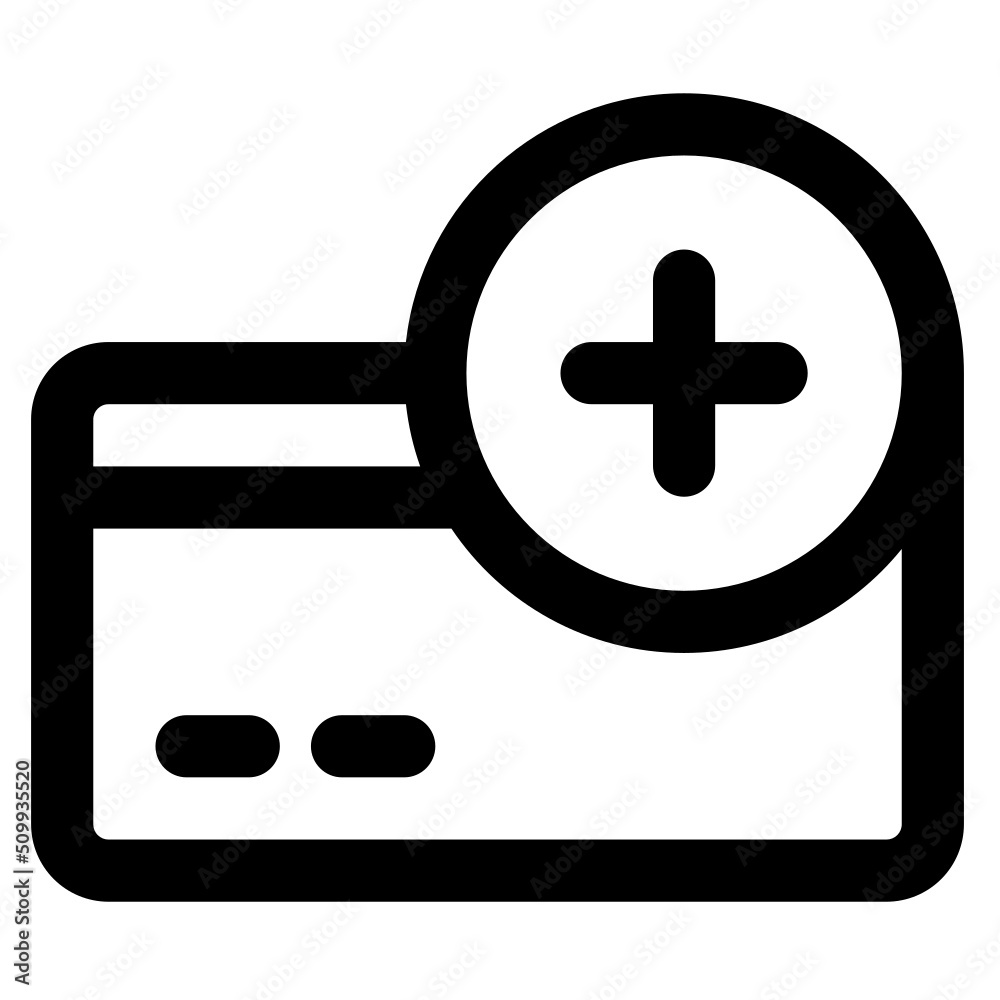 Fototapeta premium Add Card icon