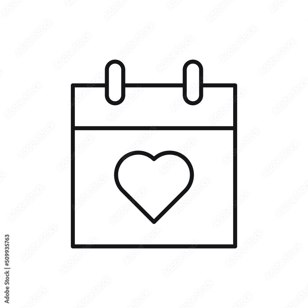 calendar love vector for website symbol icon presentation calendar love vector for website symbol icon presentation