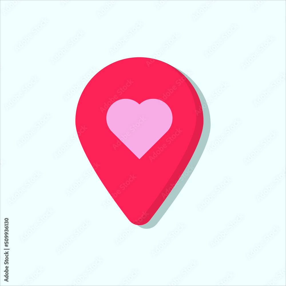 pin location love vector for website symbol icon presentation pin location love vector for website symbol icon presentation