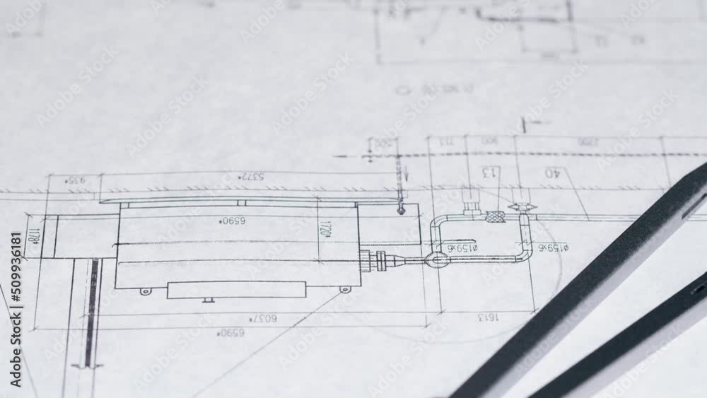 Plan blueprint close-up. Architect designer drawing, professional engineer working, interior creator making architectural house project, drafting building. Plan blueprint close-up. Architect designer drawing, professional engineer working, interior creator making architectural house project, drafting building.