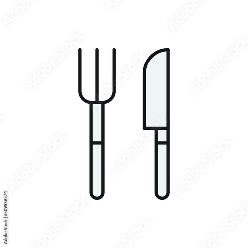 knive fork vector for website symbol icon presentation