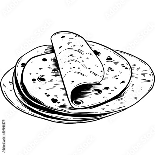 Hand drawn Tortilla