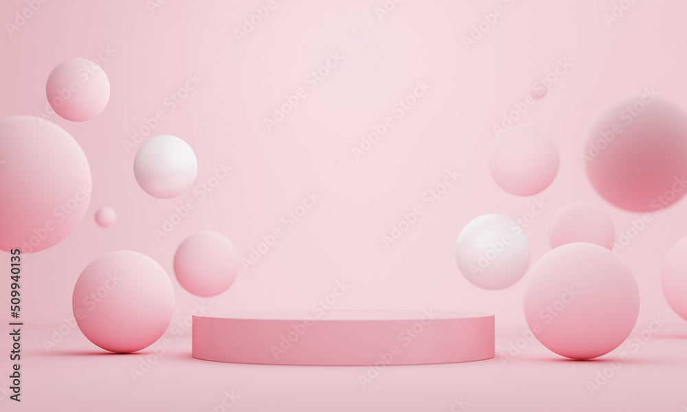 Product display pink podium for product presentation. Product display pink podium for product presentation.