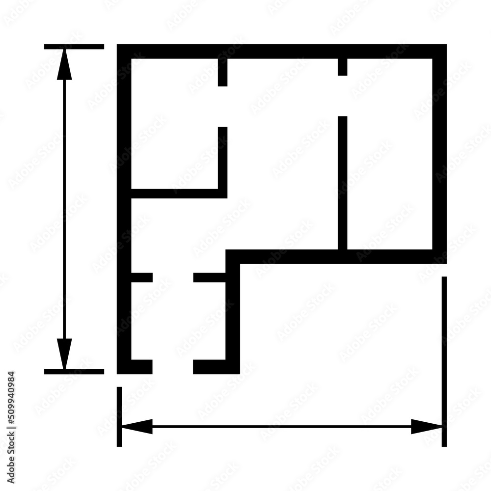 House plan icon, architecture sketch graphic design, home construction project vector illustration House plan icon, architecture sketch graphic design, home construction project vector illustration