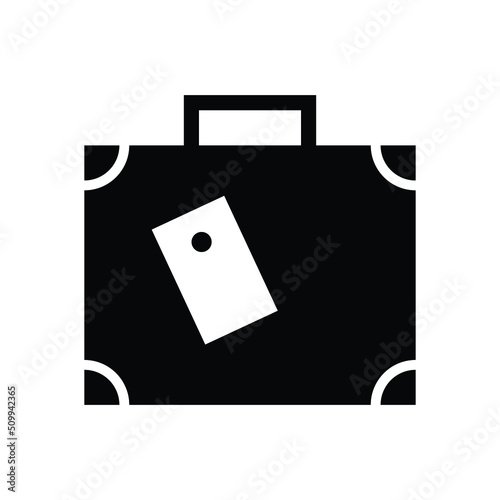 Travel luggage vector icon symbol design