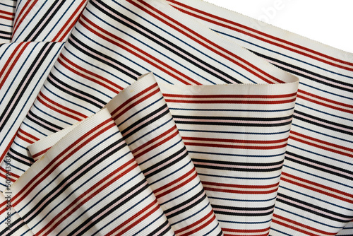 Japanese obi. Stylish horizontal stripes. When worn, it shows various changes.
