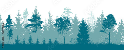 Vector illustration of a background with the idea of nature. This design backdrop is bluish in color and captures the natural beauty of the forest.