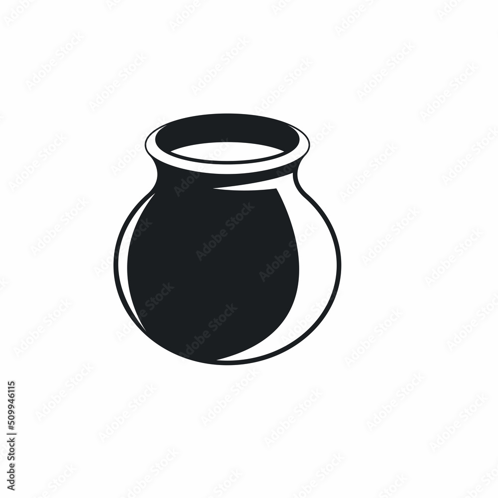 clay pot icon vector element concept design template clay pot icon vector element concept design template