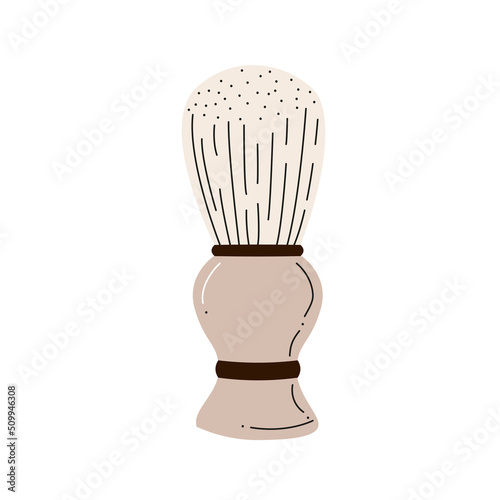 Shaving brush isolated on white background