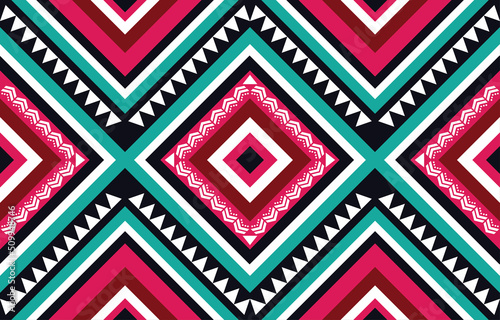 Pattern African Tribal Ethnic Vector Seamless Texture Decorative