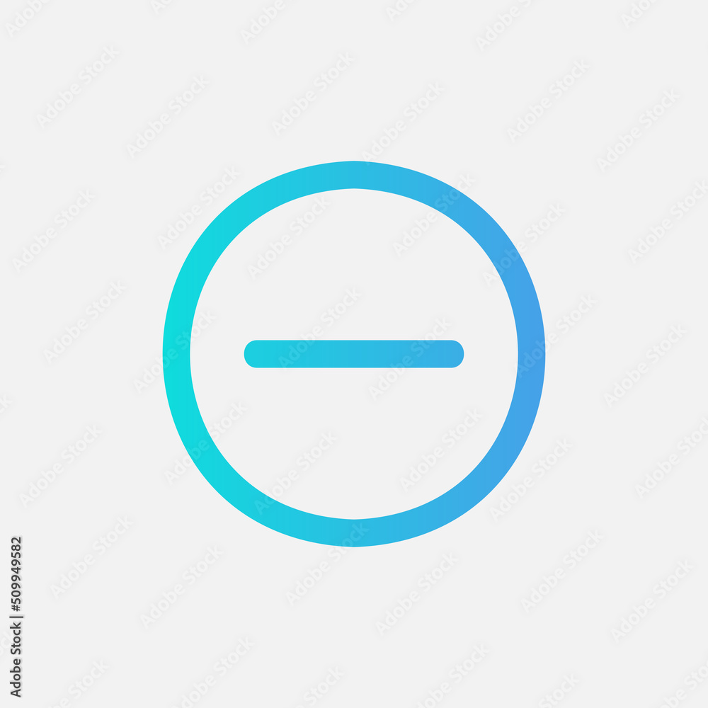 Remove icon in gradient style about essentials, use for website mobile app presentation Remove icon in gradient style about essentials, use for website mobile app presentation
