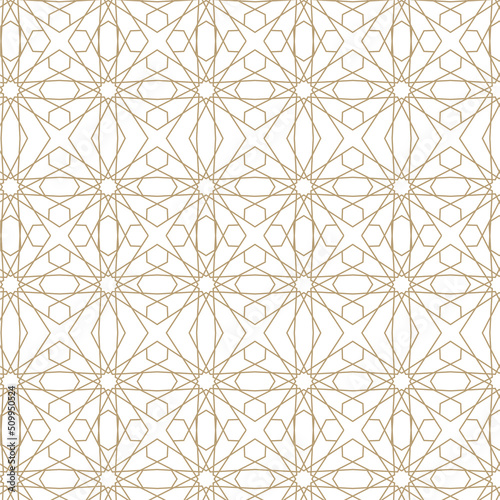 Repeated Arabesque Pattern Background.