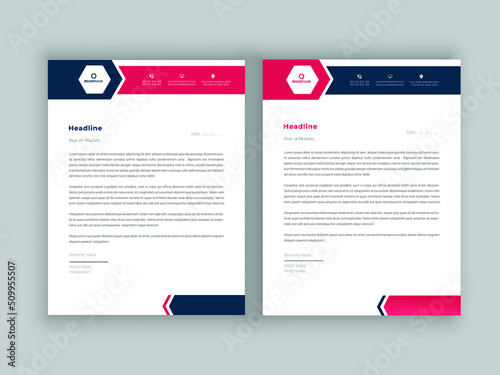Real Estate Letterhead Design template minimalist style Vector illustration