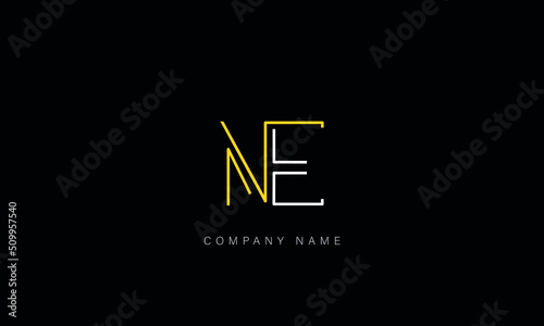 EN, NE Abstract Letters Logo Monogram