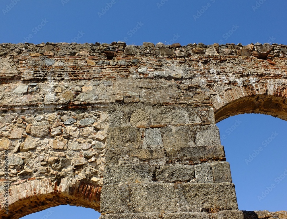 Acueducto de San Lázaro in Merida, Extremadura - Spain 