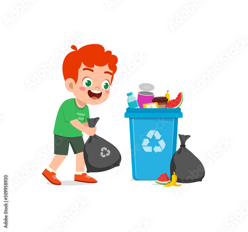 little kid with bad behavior do littering
