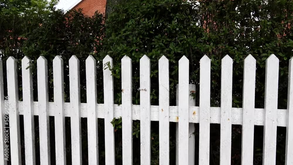 Skagen Denmark A white picket fence in a yard. 