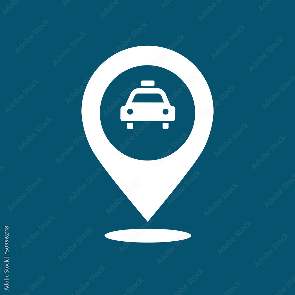 car rental location in blue map pin icon. Element of map point for mobile concept and web apps. Icon for website design and development, app development. Premium icon on white background car rental location in blue map pin icon. Element of map point for mobile concept and web apps. Icon for website design and development, app development. Premium icon on white background