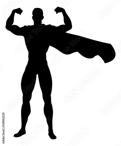 Super Hero Silhouette Superhero Comic Book Man