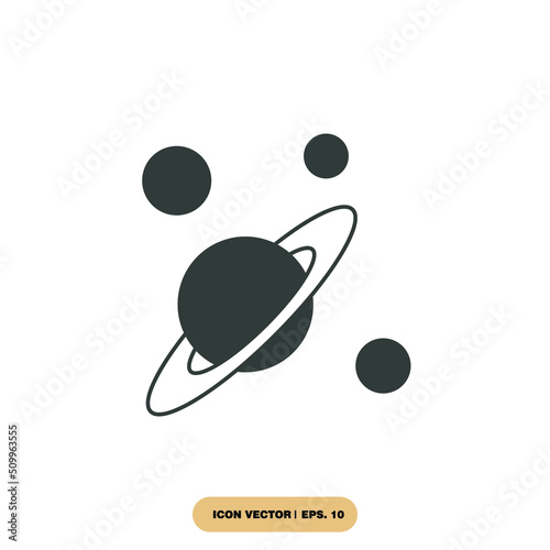 Saturn planet icons  symbol vector elements for infographic web