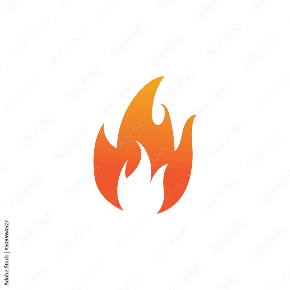Hot flame fire vector icon illustration design template Hot flame fire vector icon illustration design template