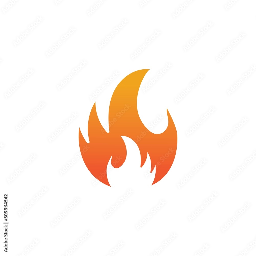 Hot flame fire vector icon illustration design template Hot flame fire vector icon illustration design template