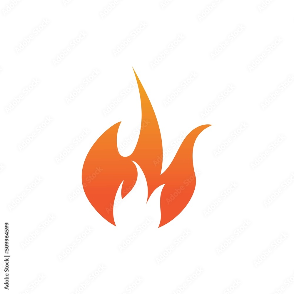 Hot flame fire vector icon illustration design template Hot flame fire vector icon illustration design template