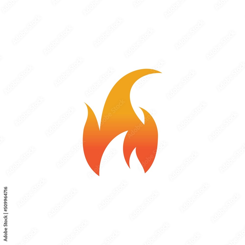 Hot flame fire vector icon illustration design template Hot flame fire vector icon illustration design template