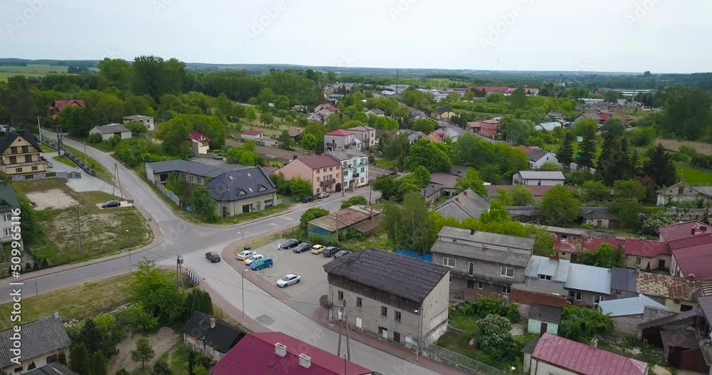 City panorama, aerial shot, Poland City panorama, aerial shot, Poland
