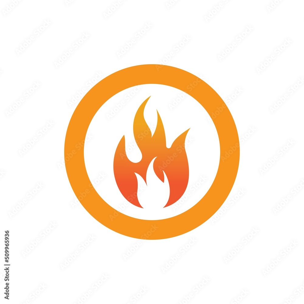 Hot flame fire vector icon illustration design template Hot flame fire vector icon illustration design template