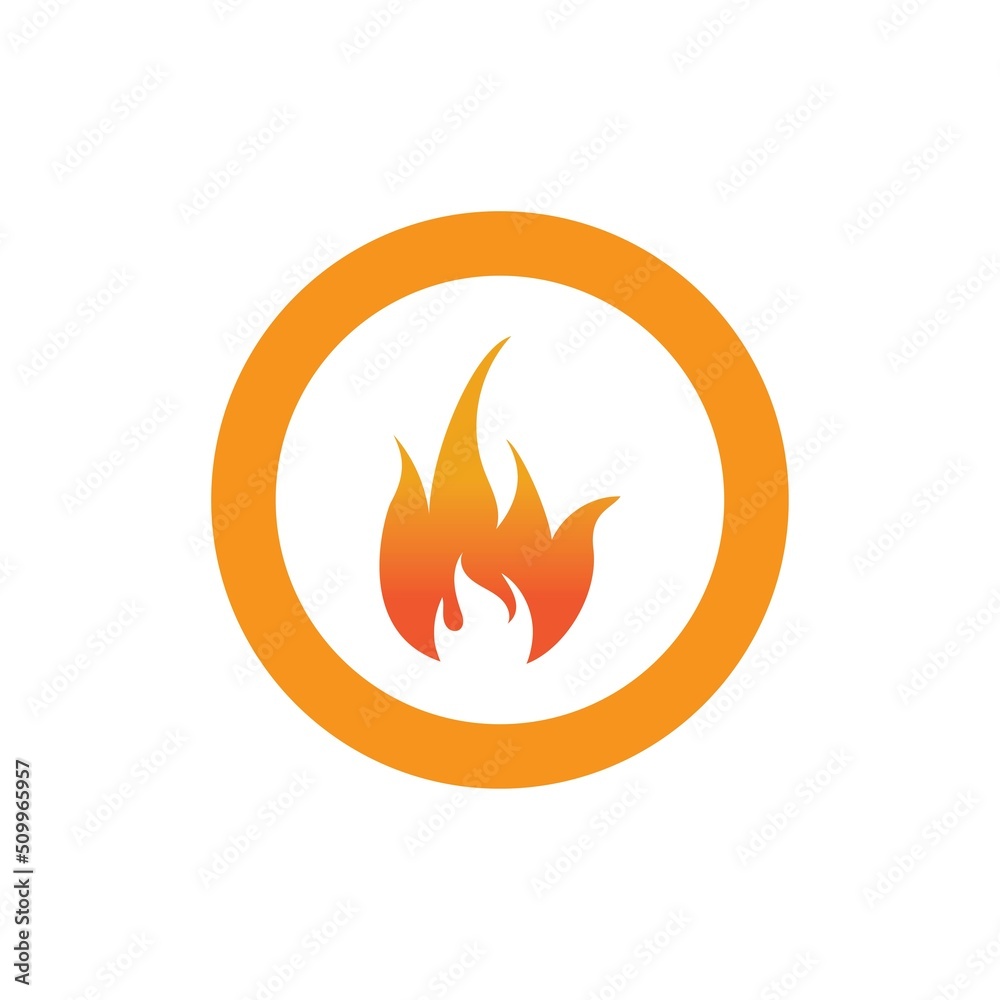 Hot flame fire vector icon illustration design template Hot flame fire vector icon illustration design template