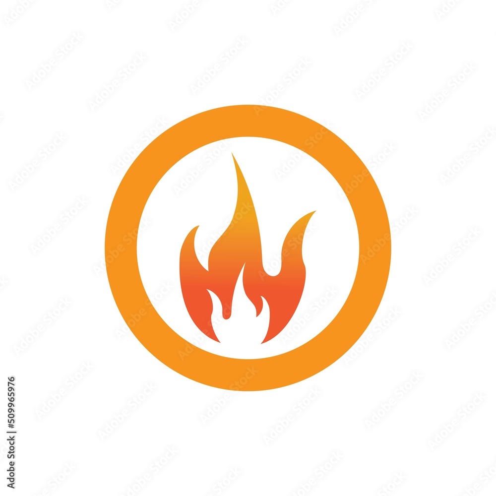 Hot flame fire vector icon illustration design template Hot flame fire vector icon illustration design template
