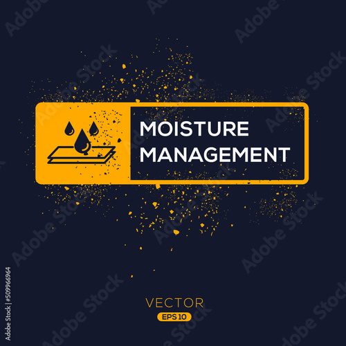 Creative (Moisture management) Icon, Vector sign.