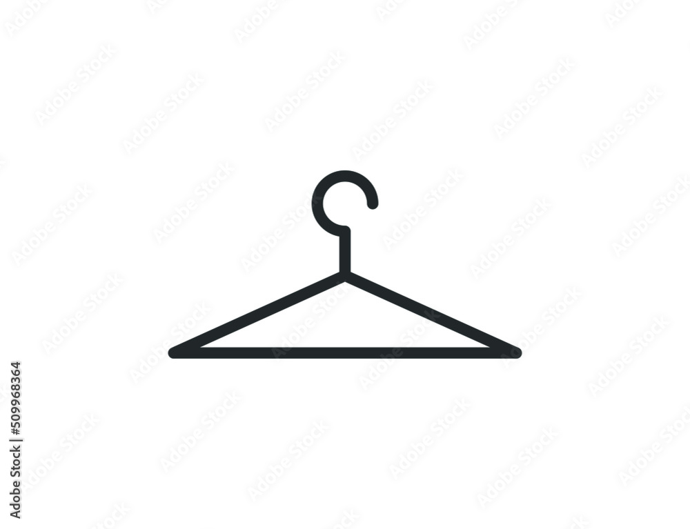 Hanger icon isolated on white background. Hanger icon isolated on white background.