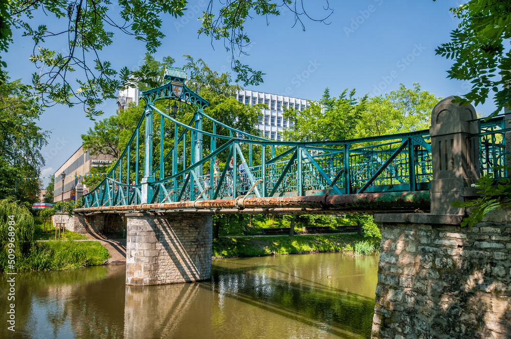 Fototapeta premium Most Groszowy w Opolu im. Zygfryda Schreibera