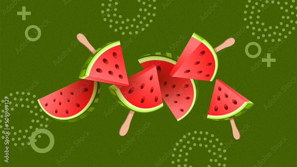 Summer Watermelon Banner Summer Watermelon Banner