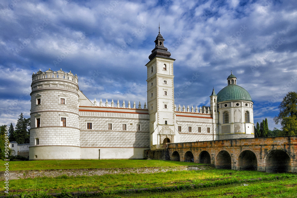 Castle in Krasiczyn, big village in Subcarpathian Voivodeship, Poland. Castle in Krasiczyn, big village in Subcarpathian Voivodeship, Poland.