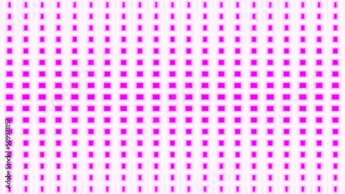 Abstract flat bright colored psychedelic continuously moving geometric pattern. Looped animation. Dynamic Digital Background