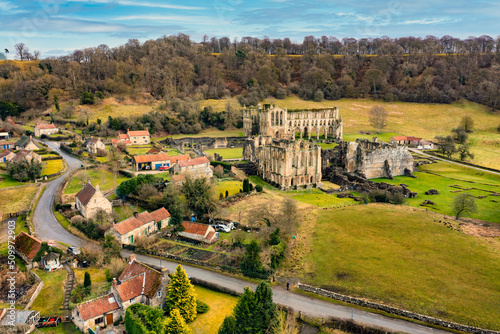 Rievaulx Abbey from a drone point of view
