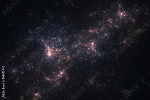 Galaxy texture 3d rendering. Cosmos, space nebula background in the science and tech futuristic style