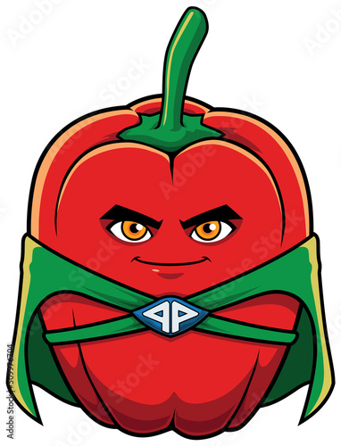 Pepper Superhero Mascot