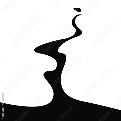 vector minimalist black and white illustration of silhouette of two passionately kissing people in love isolated on white background. useful for Valentines 
day cards, print, design elements, poster.