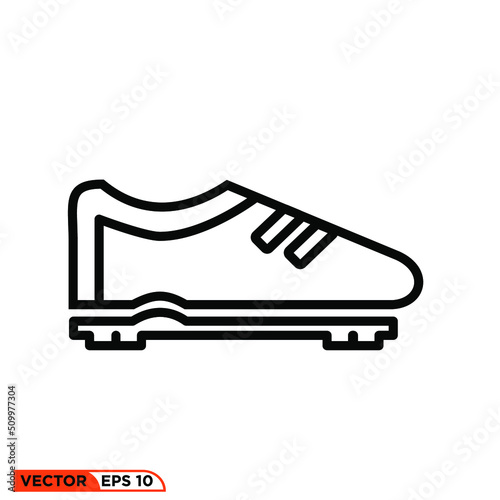 Icon vector graphic of soccer shoes