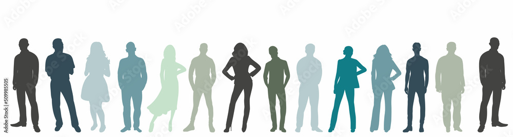 people silhouette on white background, isolated, vector people silhouette on white background, isolated, vector