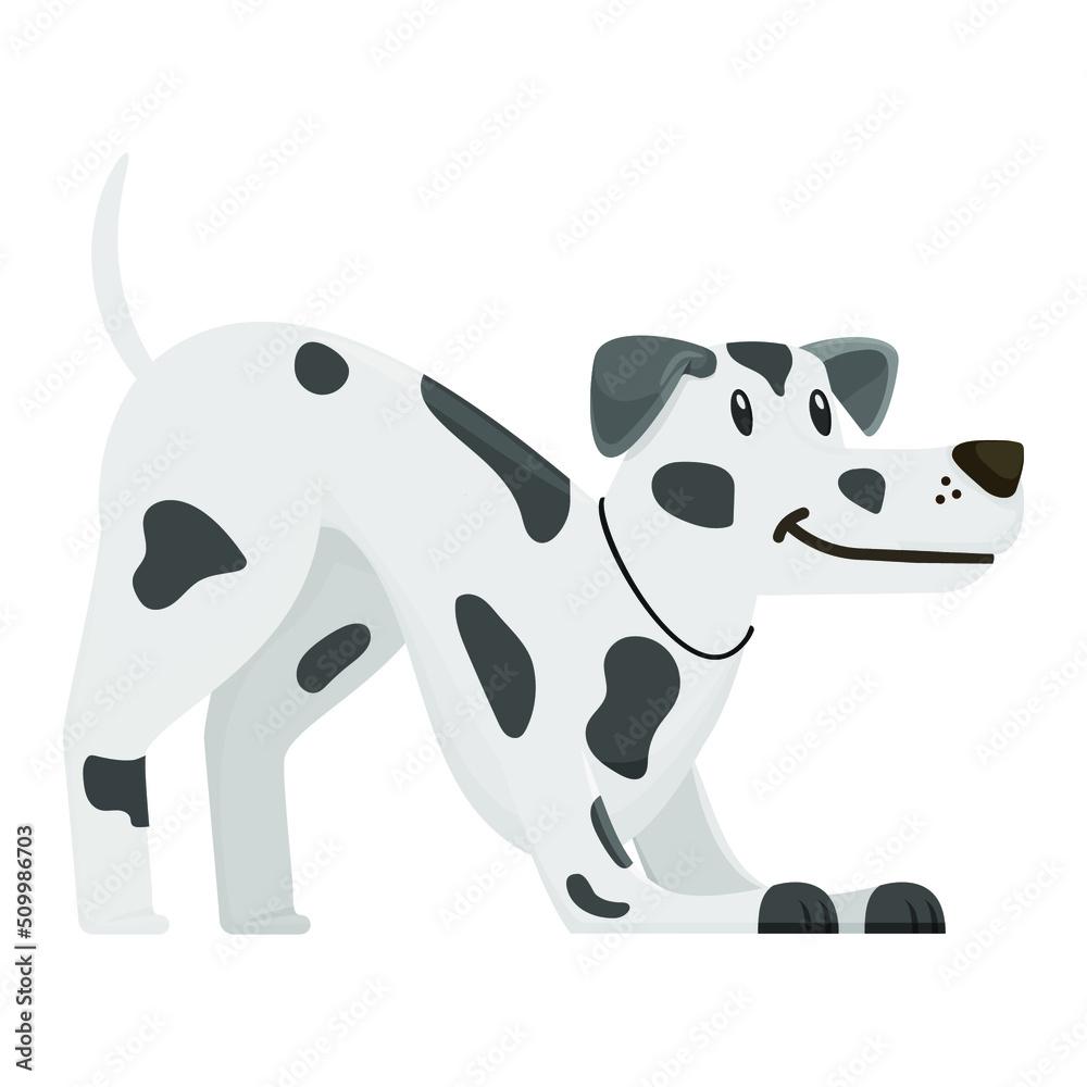 Cute dog, cartoon style, flat modern design. Cute dog, cartoon style, flat modern design.
