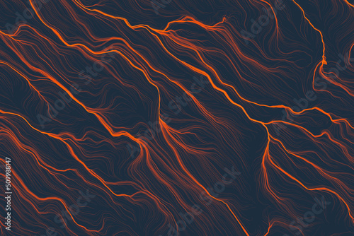 Fototapeta Naklejka Na Ścianę i Meble -  Abstract 3d rendering of aggressive electro particle flow background texture
