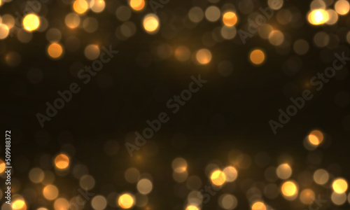 Light abstract glowing bokeh lights  magical dust.