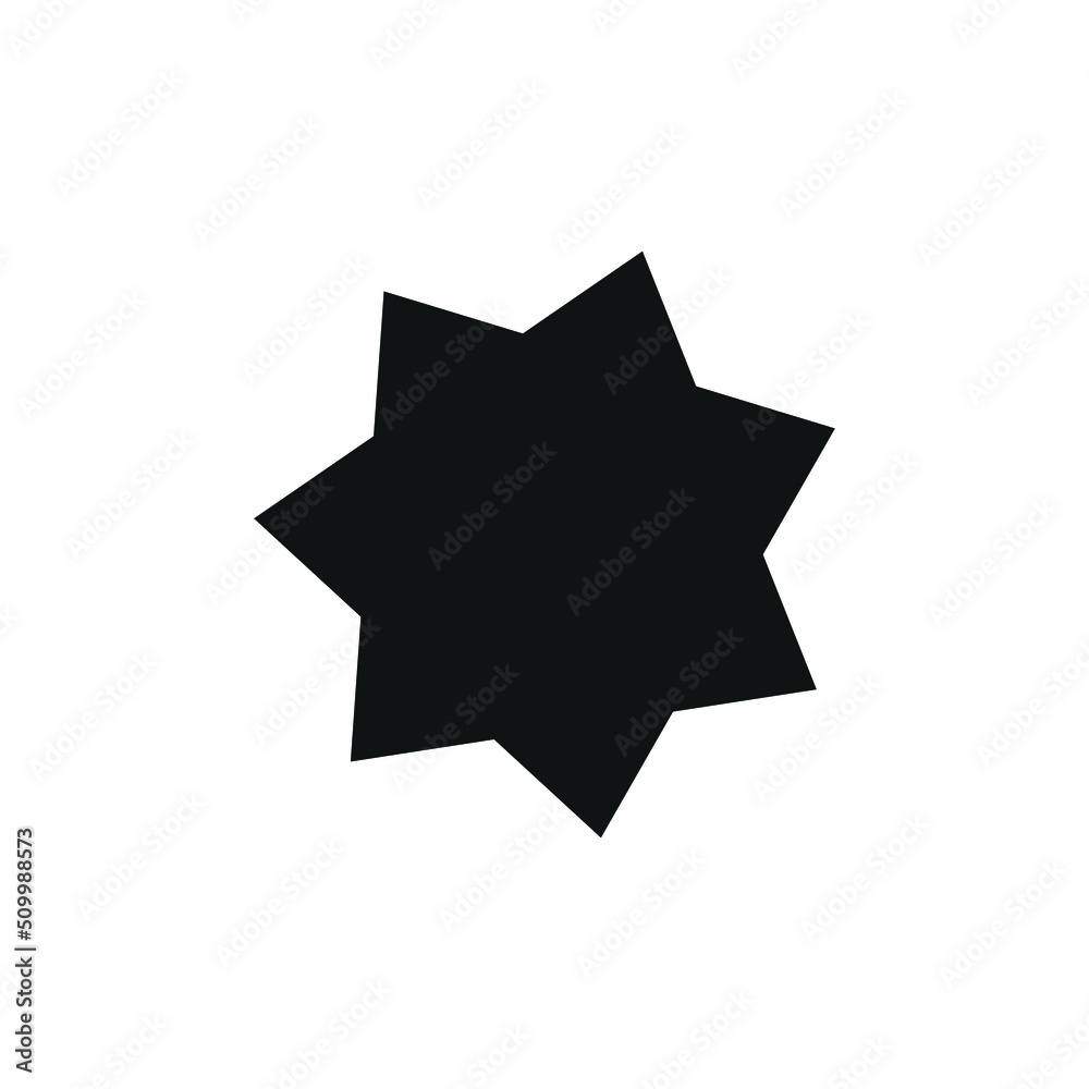 Illustration vector of black single stars