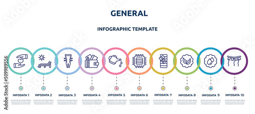 Print op canvas general concept infographic design template